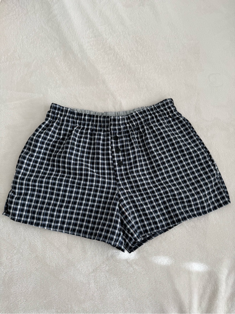 PacSun Plaid Women’s Elastic Waist Boxer Shorts